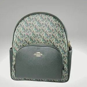 Coach | Bags | Coach Court Backpack Olive Green Leather 